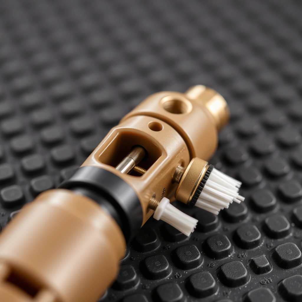 <Close-up macro shot of the Wildfowl Geek Advance Teal Whistle's adjustable tension system